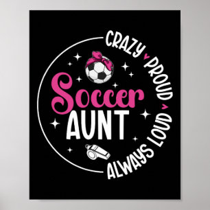 Affiche Tante de footballeur incroyablement fière d'une jo