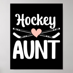 Affiche Tante de hockey d'un joueur de hockey Mignonne Tan