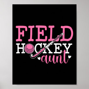 Affiche Tante de hockey sur gazon d'une tante de joueur de