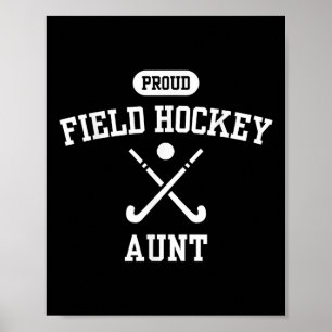 Affiche Tante de hockey sur gazon fière - Tante de joueur