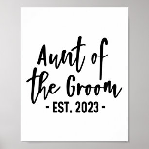 Affiche Tante De La Groom Est 2023 A Établi Mignonne Party