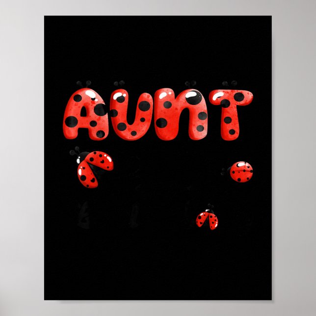 Affiche Tante de la petite dame Ladybug d'anniversaire amo (Devant)