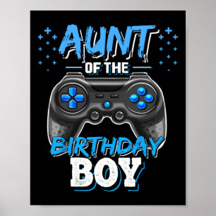 Affiche Tante De L'Anniversaire Garçon Correspondant Vidéo