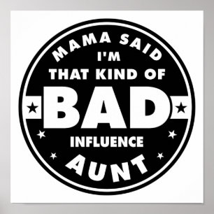 Affiche Tante de mauvaise influence