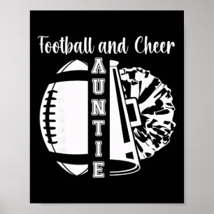 Affiche Tante de pom-pom girl et footballeuse