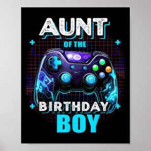 Affiche Tante du garçon d'anniversaire correspondant à la