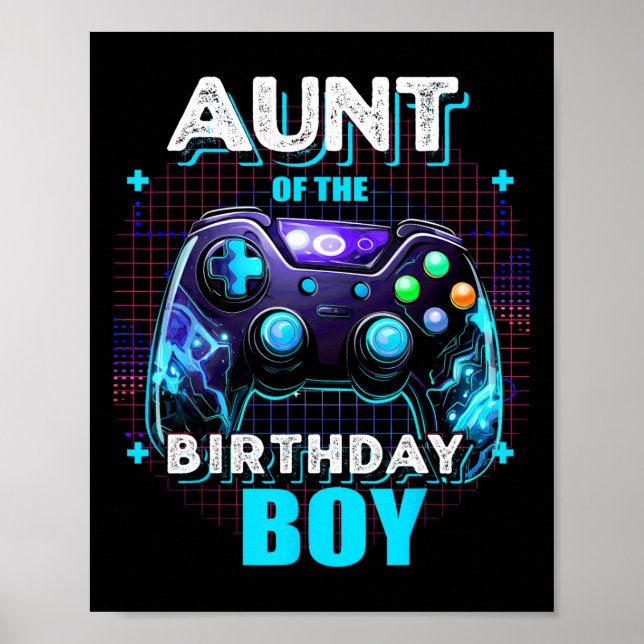 Affiche Tante du garçon d'anniversaire correspondant à la  (Devant)