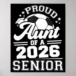 Affiche Tante fière 2026 Illustration de football senior