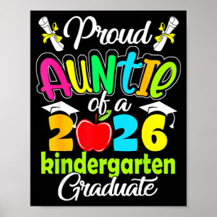 Affiche Tante fière de la promotion de maternelle 2026
