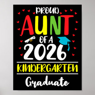 Affiche Tante fière drôle d'un Cl de 2026 diplômé de mater