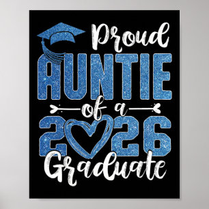 Affiche Tante fière d'un étudiant de la promotion 2026 en