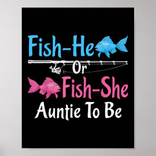 Affiche Tante Fish-il ou Fish-elle Pour Révélation De Sexe