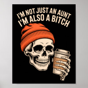 Affiche Tante Funny Skeleton Tatie