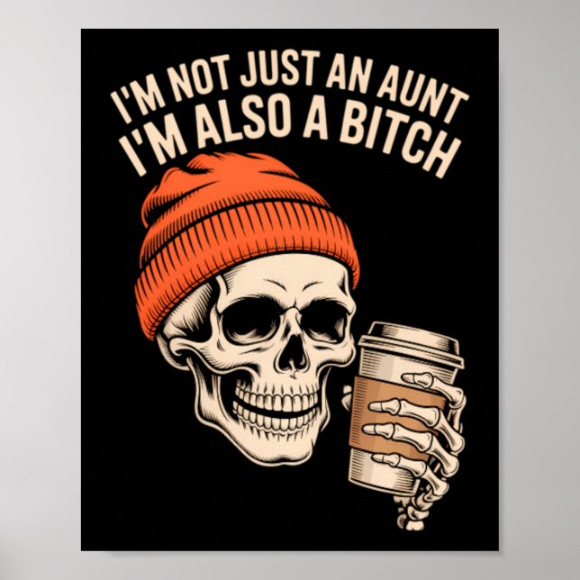 Affiche Tante Funny Skeleton Tatie (Devant)