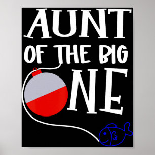 Affiche Tante O-fish-ement Unique Du Garçon D'anniversaire