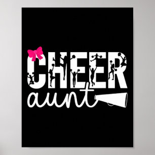 Affiche Tante pom-pom d'une meneuse de claque Tante Arc Ch