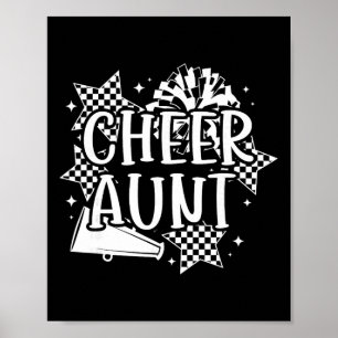 Affiche Tante pom-pom d'une meneuse de claque Tante pom-po