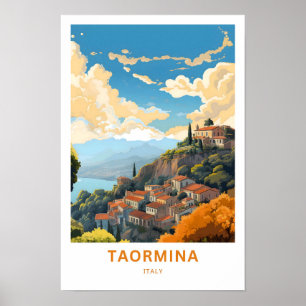 Affiche Taormina Italie Imprimer voyage