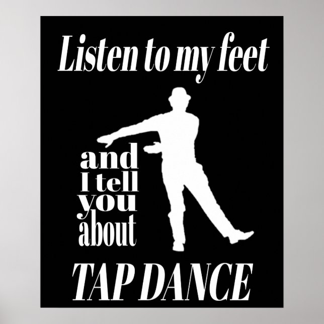 Affiche Tap Dance - Écouter Mes Pieds Tap Dance (Devant)