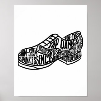 Affiche Tap Dance Enseignant Tap Dancer Tap Dancing Steps