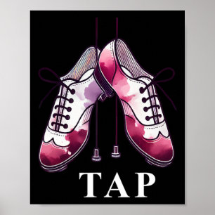 Affiche Tap Dance Lover Dancing Chaussures Concours Danseu