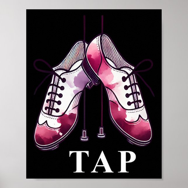 Affiche Tap Dance Lover Dancing Chaussures Concours Danseu (Devant)