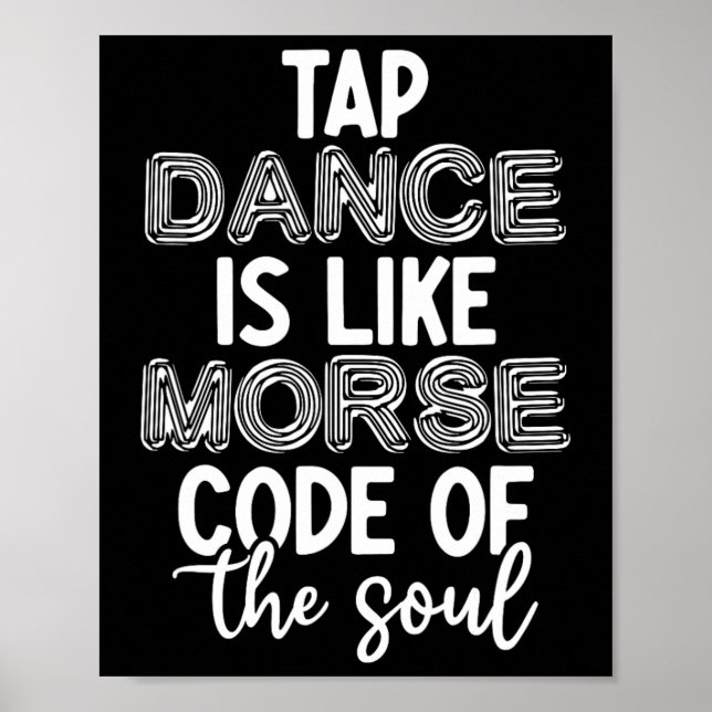 Affiche Tap Danse Enseignant Appréciation Cadeaux Tap Danc (Devant)