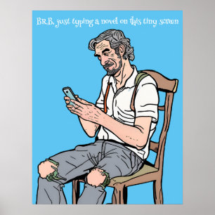 Affiche Tapage d'un roman - Textes d'impression