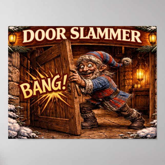 Affiche Tape-porte islandais Yule Lad  (Devant)