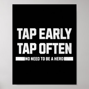 Affiche Taper au début