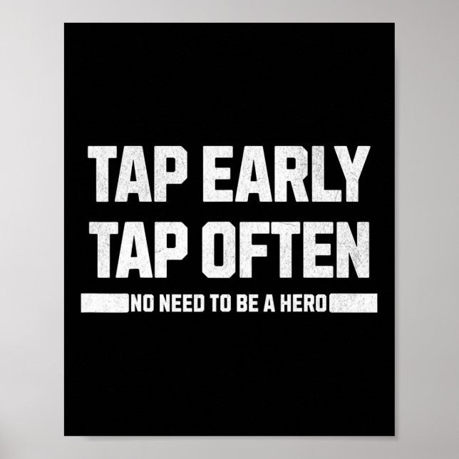 Affiche Taper au début (Devant)