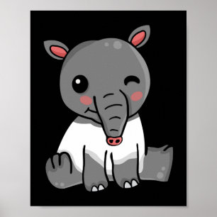 Affiche Tapir Lover Enfants Cute Tapirus Femmes Tapir