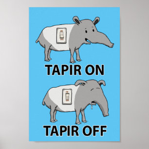 Affiche Tapir mignon et drôle sur Tapir off