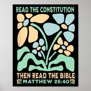 Affiche Tapis Anti Trump Lire la Constitution et la Bible