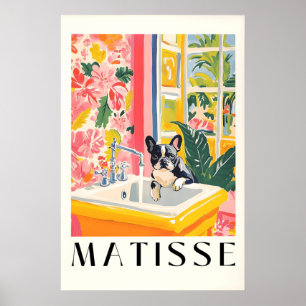 Affiche Tapis de salle de bain Bulldog français style Mati
