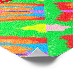 Affiche Tapis et chiffons Art pur abstrait suprême