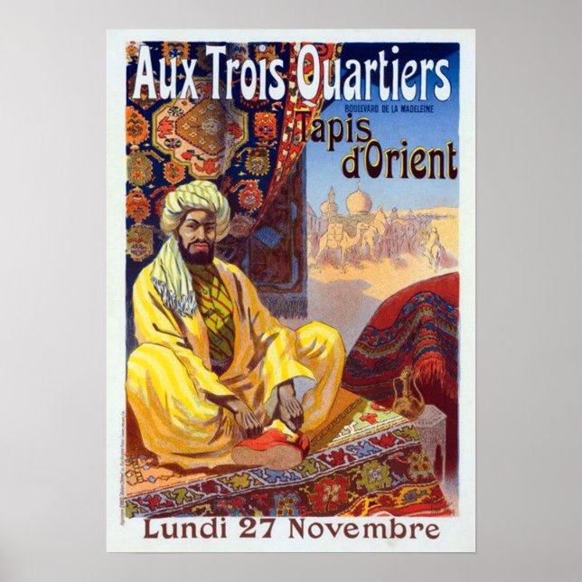 Affiche Tapis vintage d'Orient (Devant)