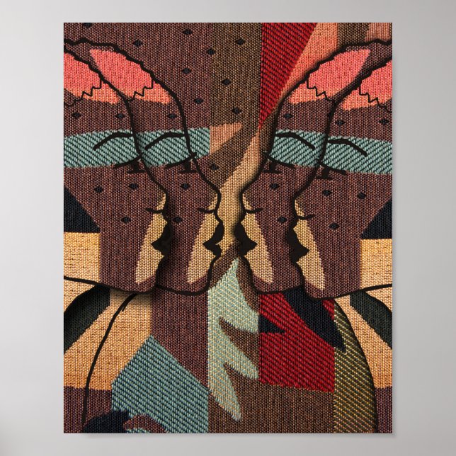 Affiche Tapisserie africaine (Devant)