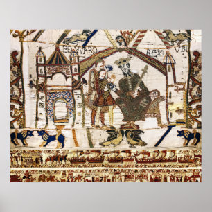 Affiche TAPISserie de BAYEUX Roi Édouard le Confesseur et