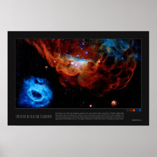 Affiche Tapisserie de starbirth à lame (NGC 2014, NGC 2020
