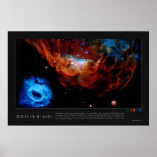 Affiche Tapisserie de starbirth à lame (NGC 2014, NGC 2020
