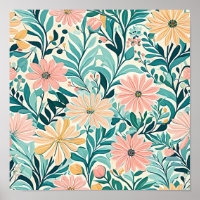 Tapisserie florale dynamique