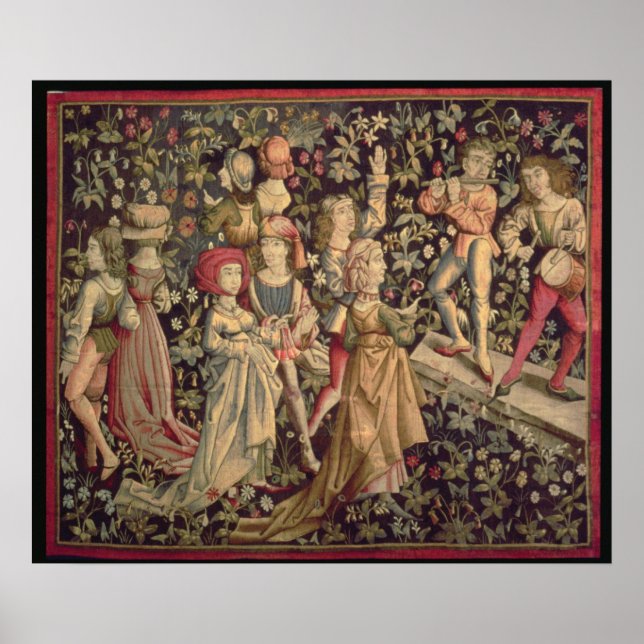 Affiche Tapisserie représentant danseurs et musiciens (Devant)