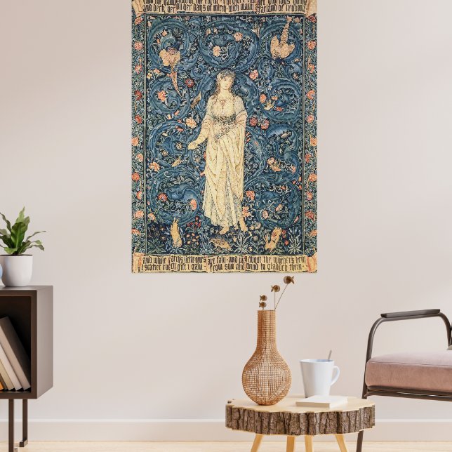 Affiche Tapisserie vintage de Flora par William Morris (Salon 3)