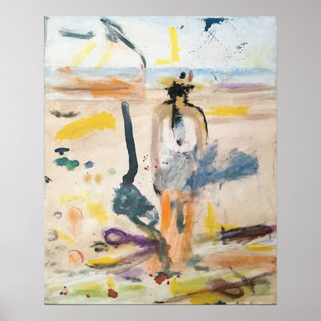 Affiche "Tar & Pop-tops sur Galveston Beach" Jeff Hankamer (Devant)