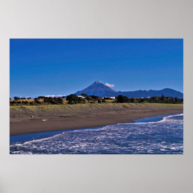 Affiche Taranaki et Fitzroy Beach (Devant)