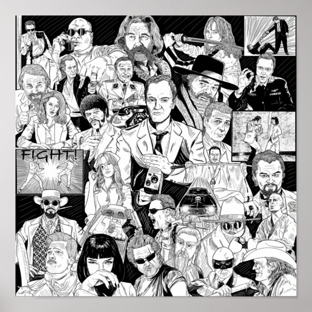 Affiche Tarantino (Devant)