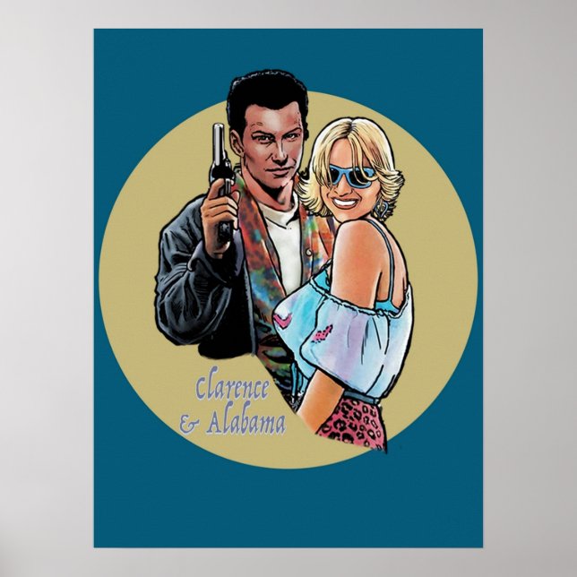 Affiche Tarantino True Romance Clarence Alabama (Devant)