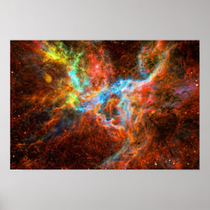 Affiche Tarantula Nebula formation d'étoile image de l'esp