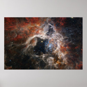 Affiche Tarantula Nebula James Webb NASA
